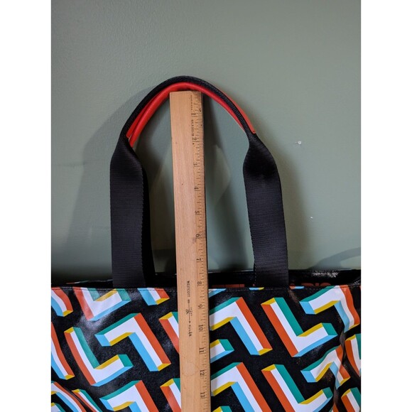 Karl Lagerfeld Paris Geometric Multicolor Tote Bag Purse Excellent Condition - Picture 13 of 15